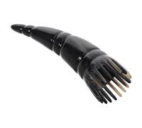 KICHOUSE Horn Massage Comb Natural Buffalo Hair Massager Tool Fine Teeth Scalp Cleaning Brush Static Guasha for Hair Care