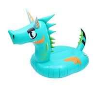KICHOUSE Inflatable Dragon Shape Floating Bed Portable Adult Swimming Mat Creative Design for Pool Fun Lightweight Convenient Water Lounger for Friends Family