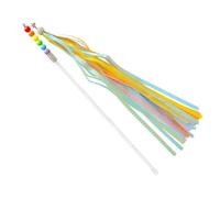 KICHOUSE Interactive Cat Teaser Wand Tassel Design and Bell, Made of Sturdy Pp and Plastic, Lovely and Lively for Cats to Play at Parties and Dances
