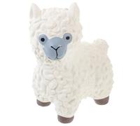 KICHOUSE Interactive Latex Squeaky Dog in White, Cartoon Sheep Shape for Stress-relieving Play, Soft and Sturdy Pet Suitable for Dogs