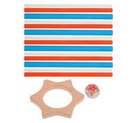 KICHOUSE Interactive Wooden Stick for Adults Montessori Educational Balance Game for Patience Practice Coordination Brain Development Family Entertainment and Travel-friendly Design