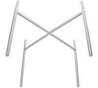 KICHOUSE Iron Beverage Stand for Water Dispenser and Teapot, Multi-functional Cylindrical Drink Dispenser Holder with Simple Structure, Easy to Use Silver Metal Rack for Home and Party Use