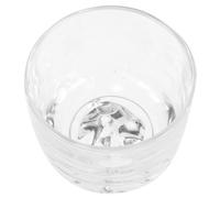 KICHOUSE Japanese Sake Cup Transparent Glass with Gold Leaf Decoration Iceberg Design Drinking Glass for Home Bar Party Heat-Resistant Wine Accessory for Sake Lovers and Entertaining