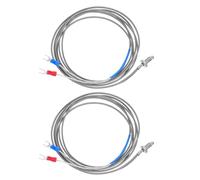 KICHOUSE k Type Thermocouple Probe 2pcs Nylon M6 Thread Mount for Industrial Automation and Heating Equipment Easy Installation 2 Meters