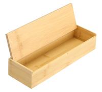 KICHOUSE Kitchen Chopsticks Box Chopsticks Organizer 11.79x3.54x2.36in Bamboo Rectangular Space-saving Smooth Surface Keeps Clean and Tidy for Hotel and Restaurant