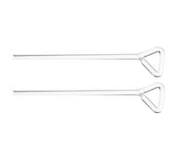 KICHOUSE L-Shaped Glass Cell Spreader 2Pcs Laboratory Accessories for Culture and Science Experiment Kit Use