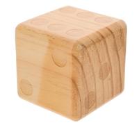 KICHOUSE Large Wooden Dice Game Prop Outdoor Fun Giant Corner Dice for Lawn Parties Family Gatherings Festivals for Adults