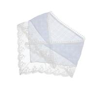 KICHOUSE Lightweight Lace Bandana Headband with Unique French Design, Vintage Boho Triangle Scarf for Summer Fashion Accessories and Retro Hair Styling