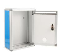 KICHOUSE Lockable Wall Mounted Mailbox with Lightweight Aluminium Alloy and Medium Fiber Lacquering Board, Retro Style Suggestion Box for Home and Outdoor Use with Proper Storage Capacity