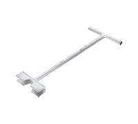 KICHOUSE Long Handle Valve Wrench for Water Shutoff Main Gate Ball Carbon Steel Extended Reach Valve Opener with Ergonomic Handle and Profile for Community Pipe Upgrades