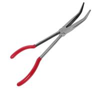 KICHOUSE Long Nose Crucible Pliers with Ergonomic Design and Carbon Steel Construction, Versatile Sizing for Jewelry Crucible Melting and Crafting Precision Metalworking Tools