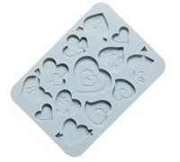 KICHOUSE Love Heart Silicone Cake Mold for Baking Non-Stick Surface and Easy Food Release, for Making Chocolate, Biscuits, and Fruit Pie Decorations