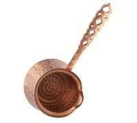 KICHOUSE Maker Ottoman Small Cafe Hammered Ml Jezve Ibrik Handle Pot Pot: Coffee Stovetop Hot Pot, Cezve Kettle Wooden Shop Arabic Stove Multi-Function Melting Professional Compact or Cup