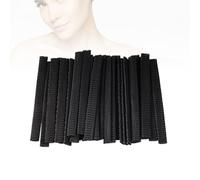 KICHOUSE Makeup Brush Mesh Covers 100pcs Cosmetic Brush Protectors Black Made of Pe Material Easy to Store and Save Room for Travel and Storing Makeup