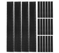 KICHOUSE Makeup Brush Protective Covers with Flexible Mesh Design Plastic Black 200pcs Protects Bristles Creative Makeup Brush Storage Solution for Travel and On-the-go Touch-ups