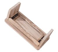 KICHOUSE Meditation Bench Non- Zen Stool for Home Use Wooden Kneeling Stool Design for Worship and Relaxation Lightweight and Practical