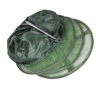 KICHOUSE Mesh Crayfish Trap with Ground Fixing Peg, Portable 45In Foldable Stainless Steel Fishing Net for Catching Lobsters, Crabs and Shrimp in Coastal Fishing