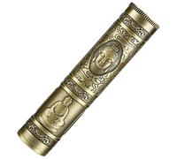 KICHOUSE Metal Buddha Statue Cigarette Case Zinc Alloy Airtight Storage Box Portable Outdoor Travel Decorative Cigarette Organizer for Men