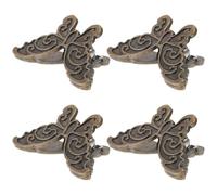 KICHOUSE Metal Butterfly Clips 4Pcs Small Journal Clips for Crafts and Document Holding in Office and Home Use
