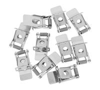 KICHOUSE Metal Downlight Retaining Spring Clips Silver Panel Lamp Clamp Set of 10 with Fine Performance and Aesthetically Pleasing Design, Light Securing for Hallway Lights and Spotlights
