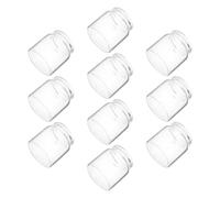 KICHOUSE Mini Glass Test Tube with Miniature Design 10pcs for Propagation and Landscape Crafting, Small Jar Shape for Plants Decoration and Unique Landscapes