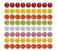 KICHOUSE Mini Round White Alloy Buttons Two Hole Fasteners 200pcs 3mm Decorative Embellishments for Doll Clothing and Amigurumi for Scrapbooking and Quilting Crafts
