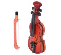 KICHOUSE Mini Violin Model for Dollhouse Accessories Simulation Violin Photograph Props Fine Workmanship Traditional Design for Creative Play and Home Decor