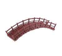 KICHOUSE Miniature Chinese Style Arch Bridge Ornament for Dollhouse Zen Garden Accessories, Small Antique Simulation Bridge Sculpture for Fairy Garden and Fish Tank Landscaping