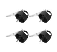 KICHOUSE Mobility Scooter Replacement Keys Spare Key for 4 Sets with Stainless Steel Ergonomic Hat-Shaped Design Easy Operation Electric Bike and Wheel Scooter for Seniors