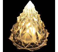 KICHOUSE Mountain Shaped Acrylic Night Light with 4.5w Power, Small Christmas Decoration for Living Room and Coffee Table, Bedside Lighting with Good Light Transmission