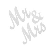 KICHOUSE Mr Mrs Sign Freestanding Letters Wedding Table Decoration Wooden Waterproof Mdf Material for Sweetheart Table Ornament Wedding Anniversary Reception