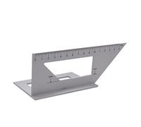 KICHOUSE Multifunctional Aluminum Alloy Right Angle Ruler T Ruler for Woodworking Precise Scribing and Marking Easy Slide Design Durable and Accurate Measurement Tool