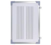 KICHOUSE Music Staff Whiteboard Double-Sided Dry Erase Board 30X45Cm Magnetic Music Notation Board with Erasable Surface for Classroom Teaching and Home Learning Random Color Random Color