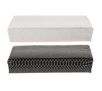 KICHOUSE Nail Arm Rest Hand Cushion for Comfortable Nail Art 2pcs Made of Pu Material and Protecting Counter Suitable for Salon and Manicure Use