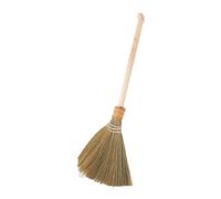 KICHOUSE Natural Corn Broom with Wooden Handle Soft Indoor Sweeping Tool for Efficient Cleaning Rooms Bedrooms and Kitchens for Home Use