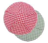 KICHOUSE Non-Slip Mats 2pcs Microwave Bowl Holder Pads, Cloth Potholder Protector for Heat Soup, Space Saving Design, Suitable for Kitchen and Countertop Use