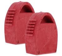 KICHOUSE Non-Slip Rubber Ladder Feet Covers 2 Pcs Lightweight Portable Protective Pads for Telescoping Ladders Home Use Storage Convenience