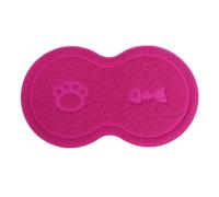 KICHOUSE Non-slip Sturdy Pet Food Placemat with Compact Design Pvc Cat Litter Mat for Kitten and Cat Suitable for Litter Box and Door Mat