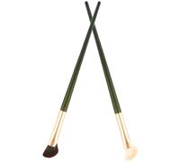 KICHOUSE Nose Shadow Brush 2Pcs Portable Half-Umbrella Shaped Contouring Brushes for Women On-The-Go Makeup