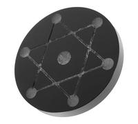 KICHOUSE Obsidian Crystal Ball Stand with Elegant Seven-star Array Pattern, Sturdy Sphere Display Base and Jewelry Storage, Fine Texture Black Crystal Sphere Holder for Home Decoration