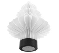 KICHOUSE Origami Night Lamp Christmas Tree Decor Foldable Honeycomb Paper Pine Tree Tabletop Lamp Holiday Mantel Centerpiece Portable Xmas Night Light for Party and Home