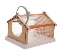 KICHOUSE Outdoor Critter Observation Box Plastic Habitat Cage for DIY Insect Catcher with Handle Backyard Exploration for Young Educational Science Plaything
