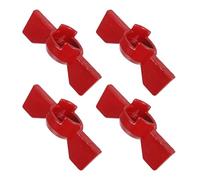 KICHOUSE Outdoor Faucet Ball Valve Handle 4Pcs Set Comfortable Butterfly Grip for Hose Shut Off Valve Replacement