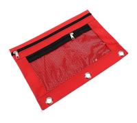 KICHOUSE Oxford Cloth Pencil Case Binder Pouch Zipper Ring Pockets Boys and Girls Stationery Binder Supplies for Girls Boys Women
