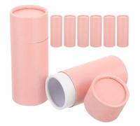 KICHOUSE Paper Tube Boxes with Matte Foil-stamped and Laminated Surface for Essential Oil Bottles 8pcs 30ml, round Cylindrical Cardboard Containers for Shipping and Store Counters