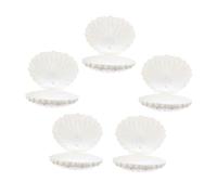 KICHOUSE Party Favor Boxes 5pcs Shell Candy Boxes Holder for Candy Dust-Free Jewelry Dish