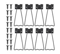 KICHOUSE Photo Frame Easy Installation round Edges Black Iron Back Stand with Triangular Stability Principle Sturdy Picture Frame Bracket for Home Or Office Display