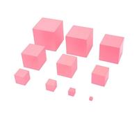 KICHOUSE Pink Tower Montessori Learning Educational Set for Cognitive Growth Fine Motor Skills and Early Mathematics Development