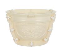 KICHOUSE Planter Pot Mold for Cement: Concrete Flower Pot Mold - Reusable Round Plastic Bonsai Planter Form for Home Balcony Indoor Outdoor Use
