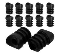 KICHOUSE Plastic Caster Stem Socket Inserts Caps M6 Threaded Design 20pcs with Easy Installation and Floor Protection for Furniture Wheels Suitable for Home Furniture Replacement